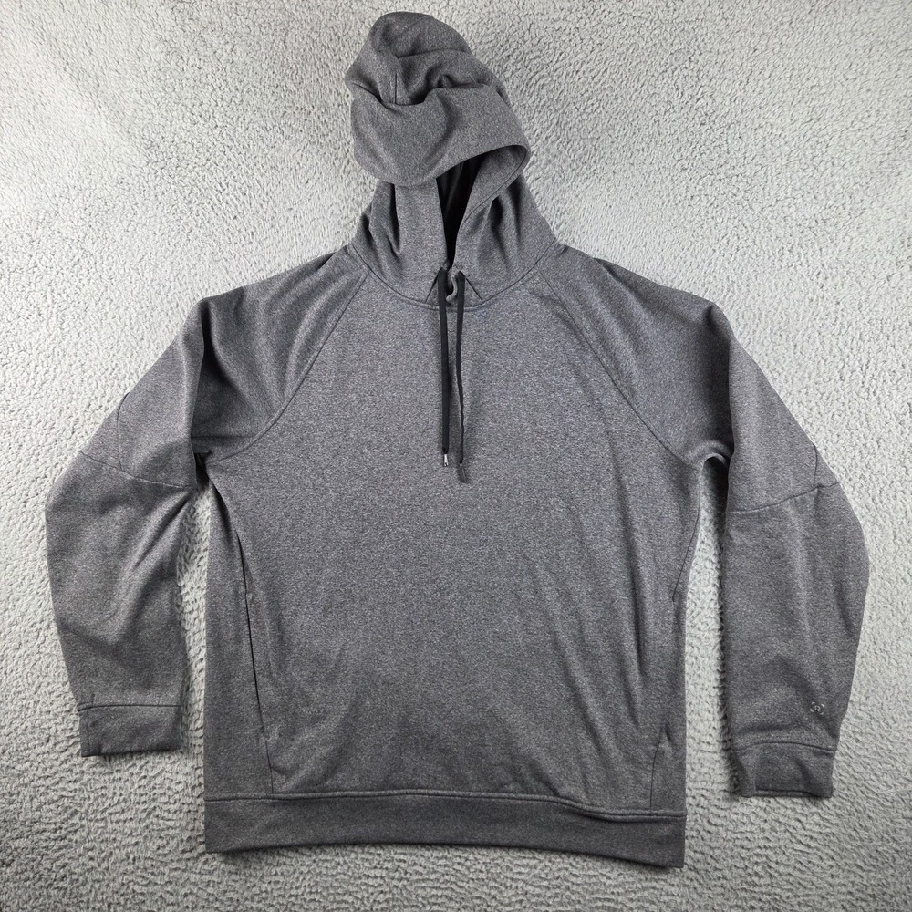 Lululemon City Sweat Hoodie Mens L Gray Pullover Athletic Running Sweatshirt